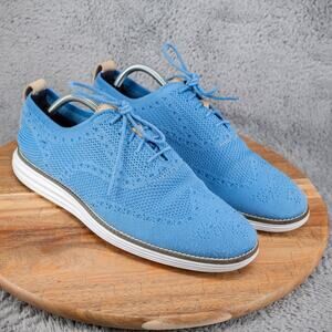 Cole Haan OriginalGrand Stitchlite Wingtip Oxford Pacific Blue C29433 Men's 10 M
